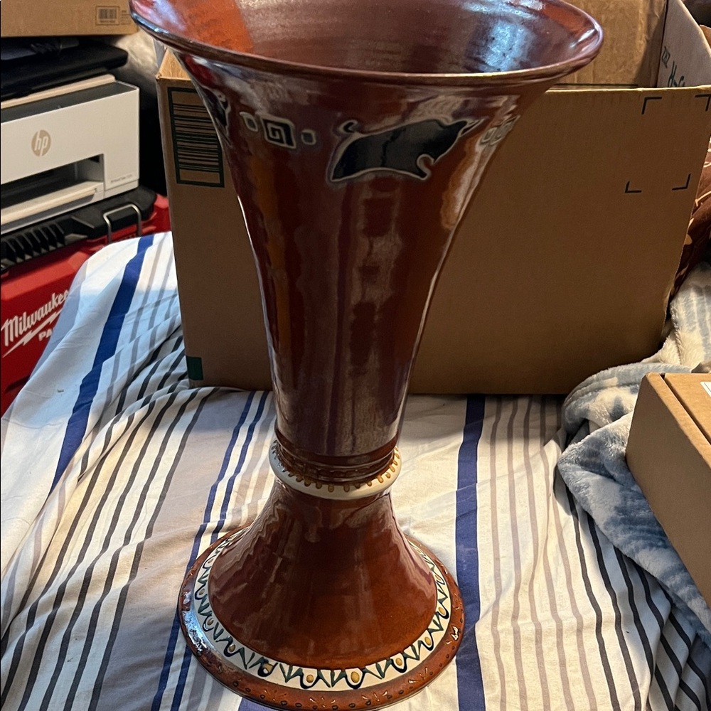 Native hand made Vase